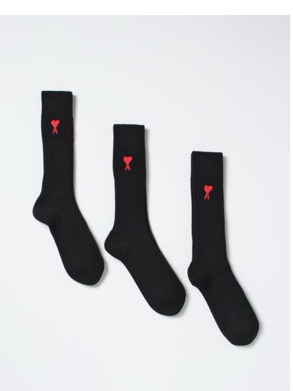 Ami Paris Socks Men Black